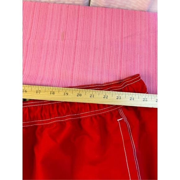 Foundry 5xl red swim trunks cargo pockets mesh lined nwt - Picture 4 of 5